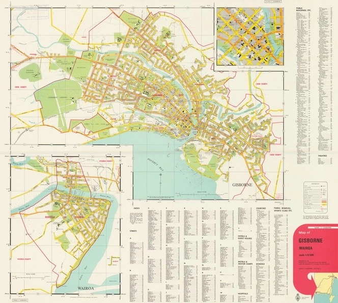 Map of Gisborne, Wairoa.