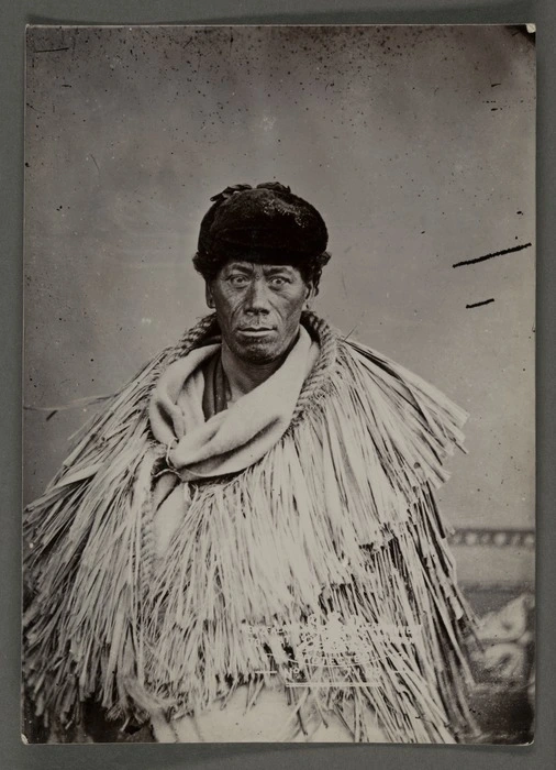 NZ Government Tourist Department (Wellington) :Portrait of unidentified Maori man