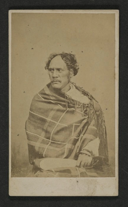 Photographer unknown :Portrait of Ihaia Te Kirikumara d 1873