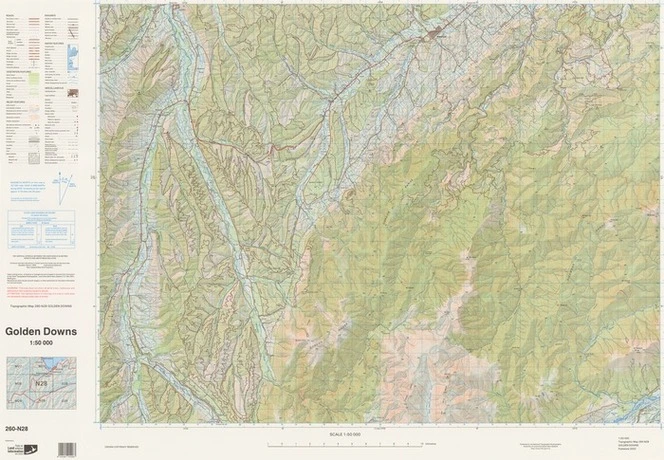 Golden Downs / National Topographic/Hydrographic Authority of Land Information New Zealand.