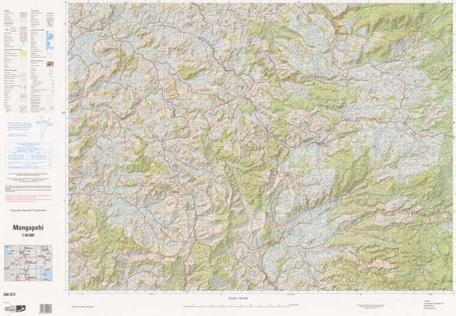 Mangapehi / National Topographic/Hydrographic Authority of Land Information New Zealand.