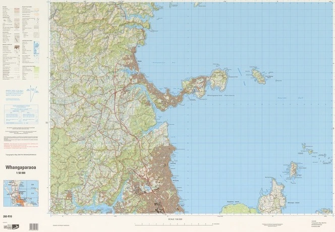 Whangaparaoa / National Topographic/Hydrographic Authority of Land Information New Zealand.