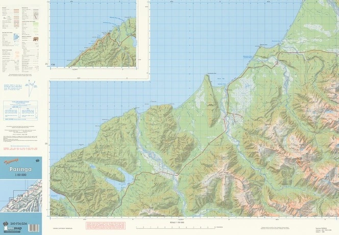 Topomap Paringa 1:50 000.