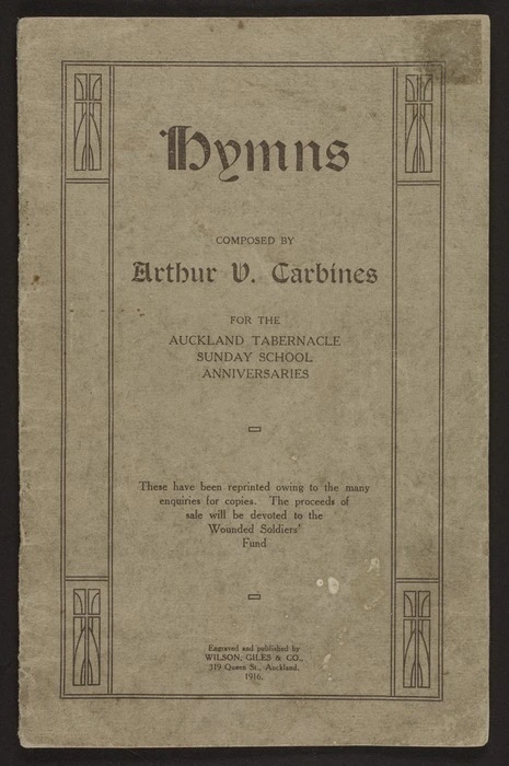 Hymns / composed by Arthur V. Carbines.