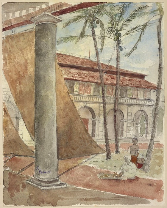 Holmes, Katherine McLean, 1849-1925 :The Galle Face Hotel, Ceylon. [1884?]