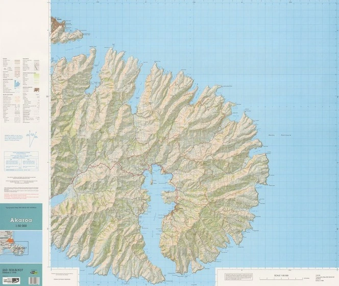 Akaroa / cartography by Terralink.