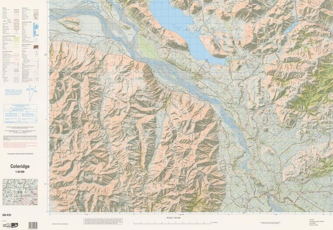 Coleridge / National Topographic/Hydrographic Authority of Land Information New Zealand.