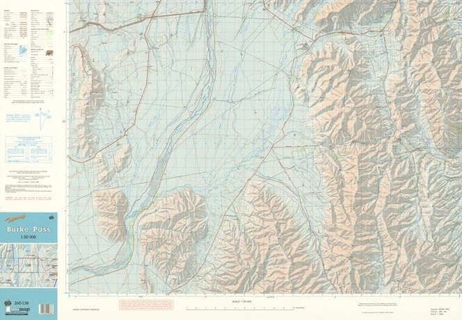 Topomap Burke Pass 1:50 000.