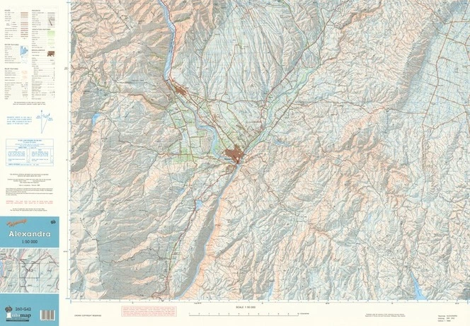 Topomap Alexandra 1:50 000.