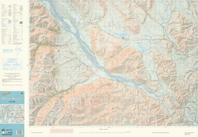 Topomap Mount Harper 1:50 000.