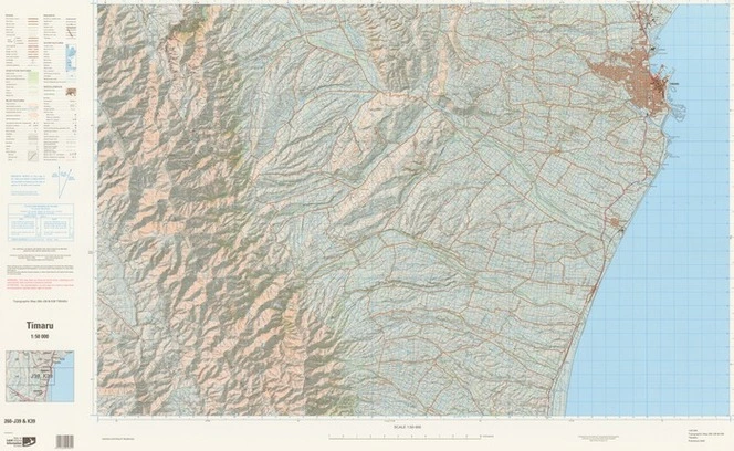 Timaru / National Topographic/Hydrographic Authority of Land Information New Zealand.