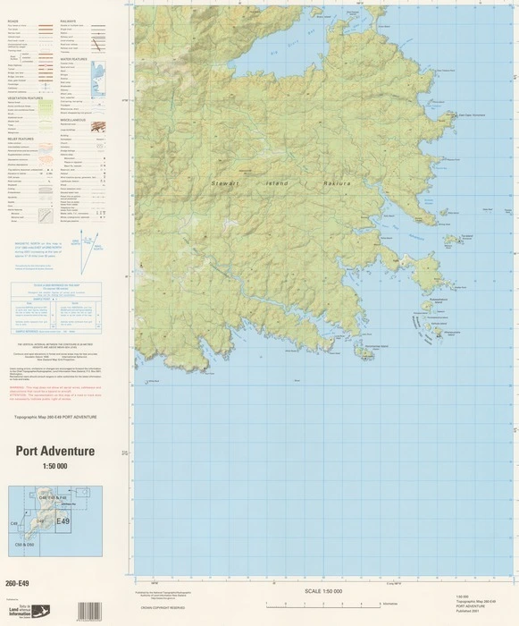 Port Adventure / National Topographic/Hydrographic Authority of Land Information New Zealand.