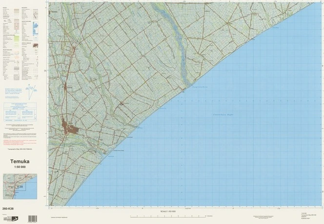 Temuka / National Topographic/Hydrographic Authority of Land Information New Zealand.