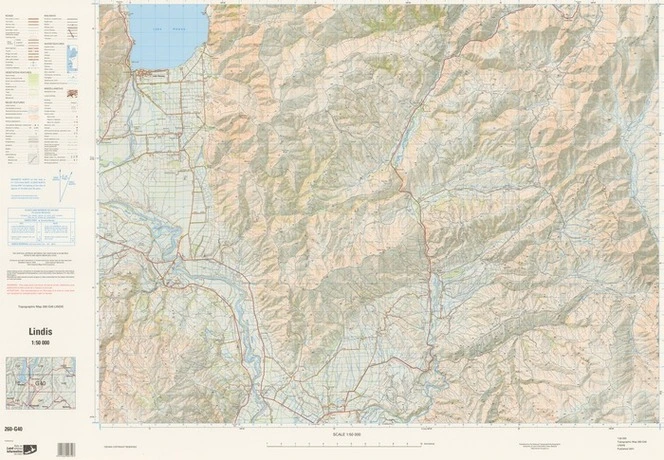 Lindis / National Topographic/Hydrographic Authority of Land Information New Zealand.