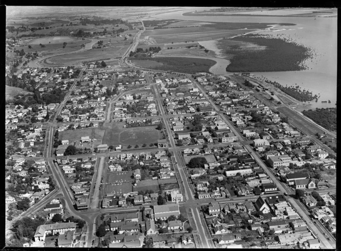 Thames township, Coromandel District, including housing and Firth of Thames