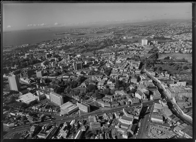 Karangahape Road with upper Queen Street and Symonds Street, Auckland