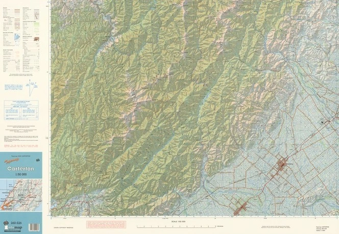 Topomap Carterton 1:50 000.