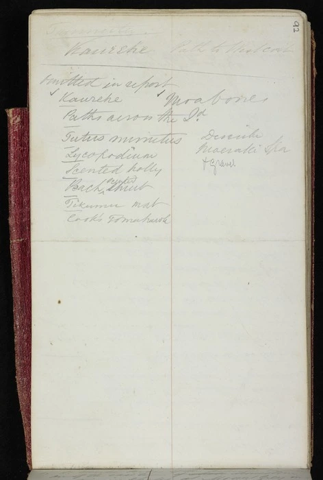 Mantell, Walter Baldock Durrant, 1820-1895 :[List of items] omitted in report. [1848]