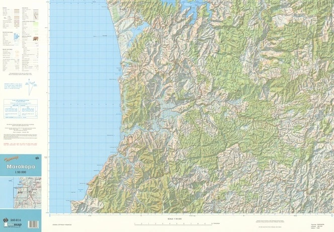 Topomap Marokopa 1:50 000.