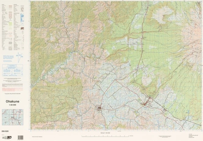 Ohakune / National Topographic/Hydrographic Authority of Land Information New Zealand.