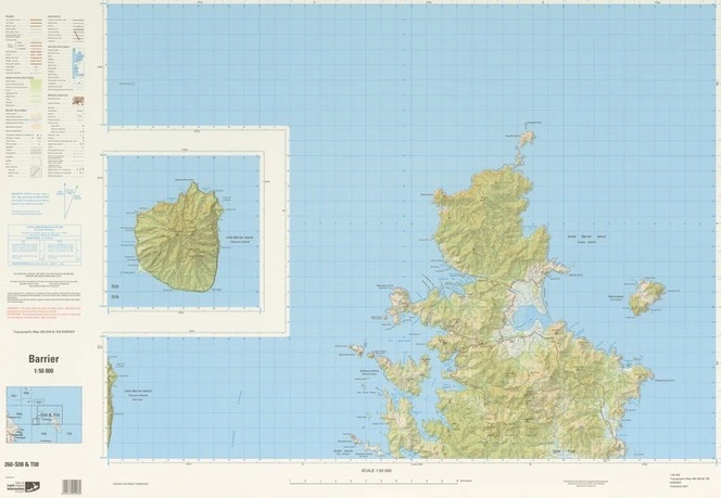 Barrier / National Topographic/Hydrographic Authority of Land Information New Zealand.