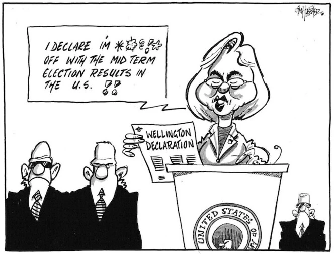 "I declare I'm *@&!# off with the mid term election results in the U.S.!!" 4 November 2010