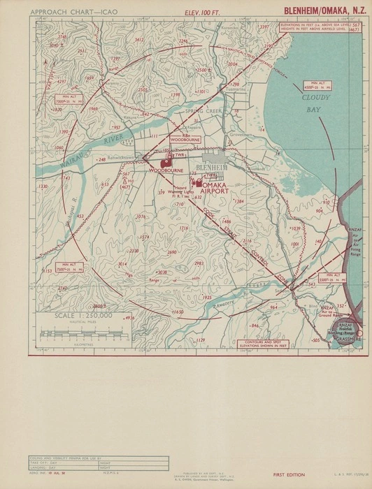 Blenheim/Omaka, N.Z. / drawn by Lands and Survey Dept., N.Z.