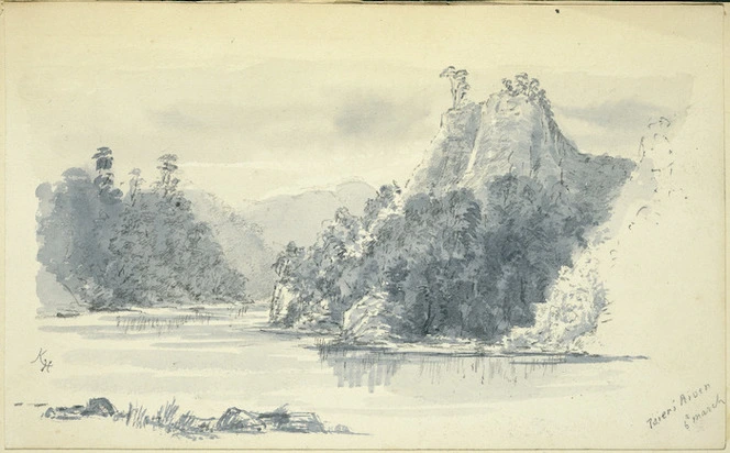 Holmes, Katherine McLean, 1849-1925 :Taieri River. 6th March [1872]