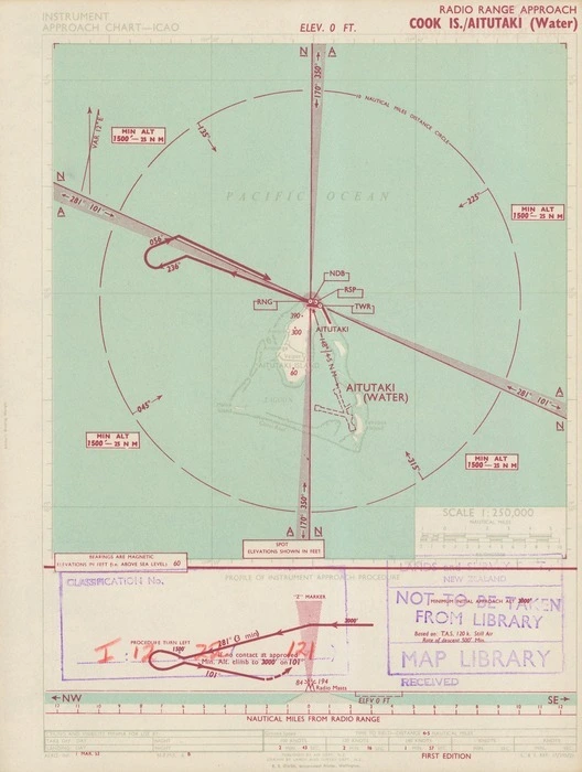 Cook Is./Aitutaki (Water) / drawn by Lands and Survey Dept., N.Z.