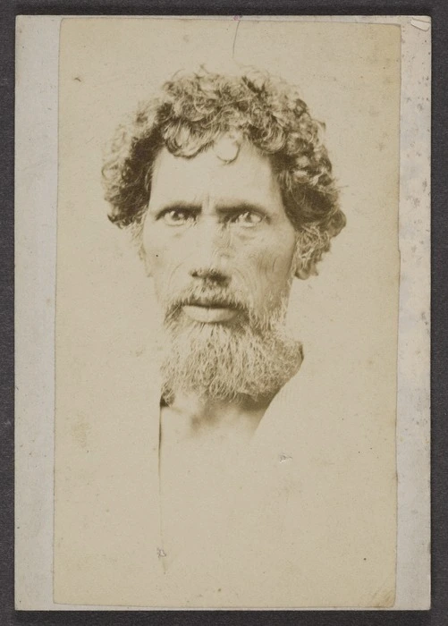 Photographer unknown :Portrait of unidentified Maori man