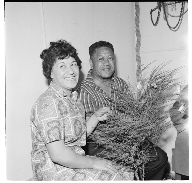 Scenes from a Ngati Poneke Young Maori Club Christmas party, held in a private home in Wellington