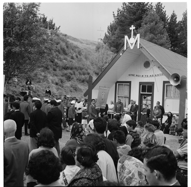 Hui Arangi [Aranga], Roman Catholic Easter Gathering, Otaki - Puke Karaka Church property