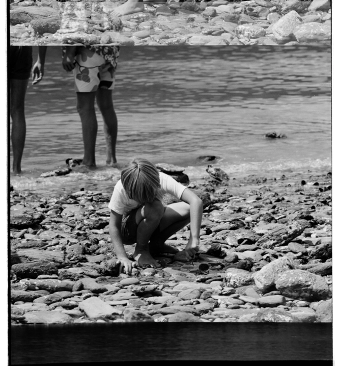 Camp bay area at the summer university congress at Curious Cove, Marlborough Sounds, 1971