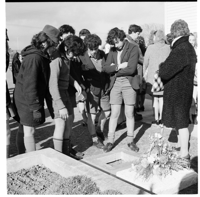 Inia Te Wiata's graveside, Rangiatea Church, Otaki