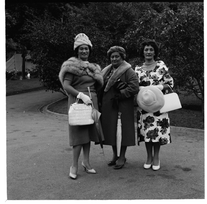 Scenes taken at a Maori Women's Welfare League fund raising garden party for the Maori Education Foundation