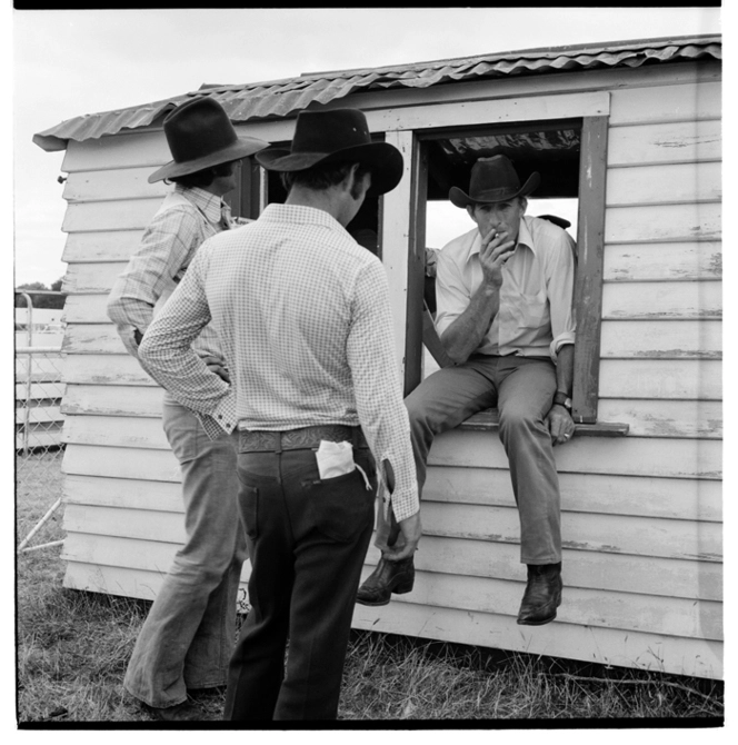 A rodeo in Carterton, 1974.