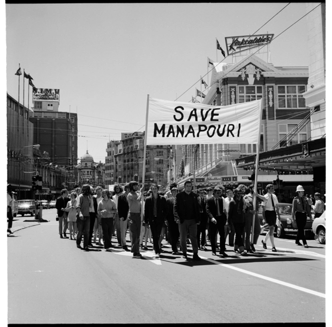 Save Manapouri demonstration, 1970