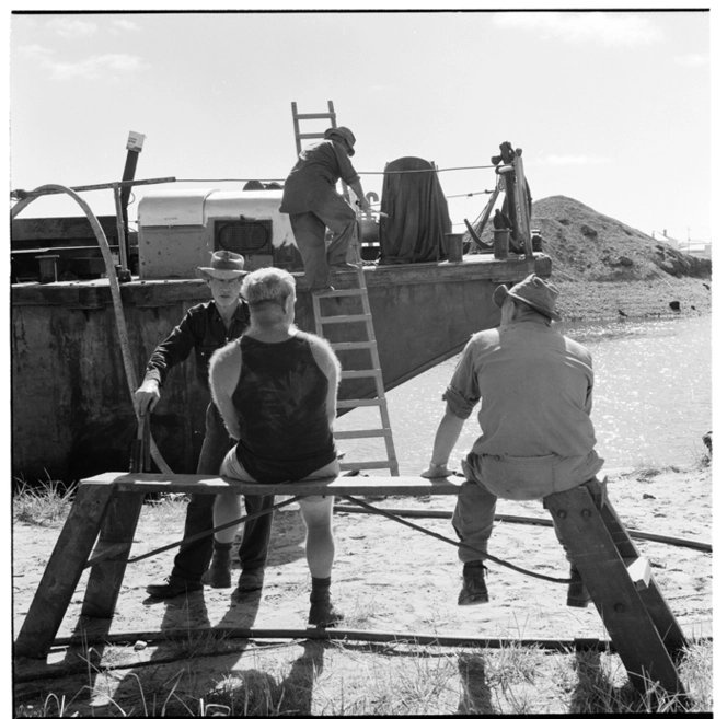 Shantytown Heritage Park, Greymouth, and catching crickets at Blaketown, 1971.