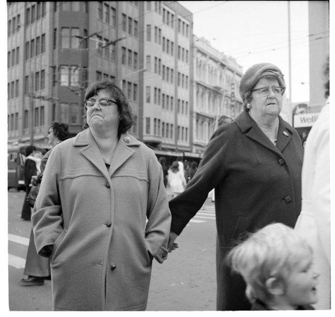 Aftermath of the 1975 Christmas Parade in Wellington