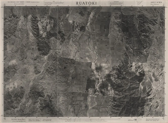 Ruatoki / this mosaic compiled by N.Z. Aerial Mapping Ltd. for Lands and Survey Dept., N.Z.