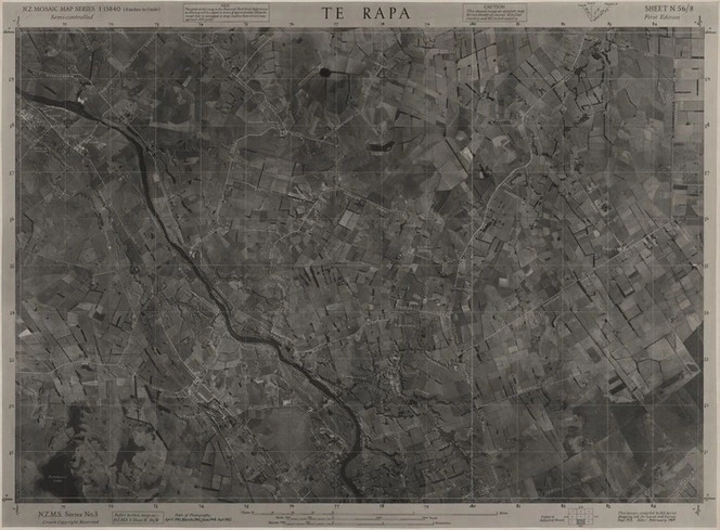 Te Rapa / this mosaic compiled by N.Z. Aerial Mapping Ltd. for Lands and Survey Dept., N.Z.