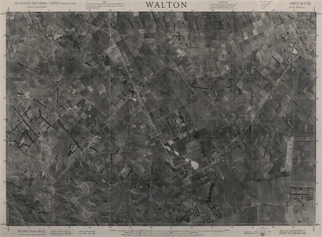 Walton / this mosaic compiled by N.Z. Aerial Mapping Ltd. for Lands and Survey Dept., N.Z.