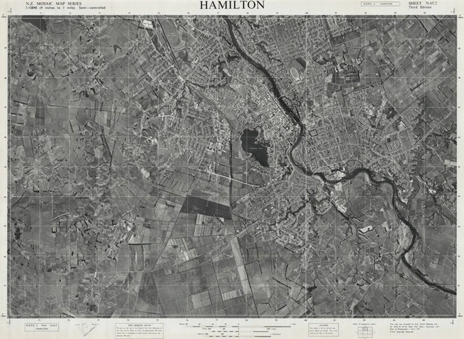 Hamilton / this map was compiled by N.Z. Aerial Mapping Ltd. for Lands and Survey Dept., N.Z.