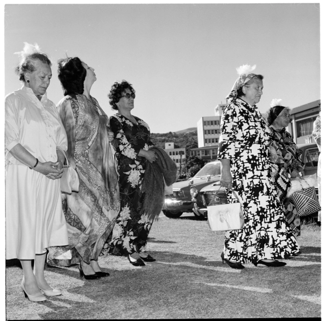 Dowse Art Gallery, during the opening of an exhibition on Parihaka by Selwyn Muru