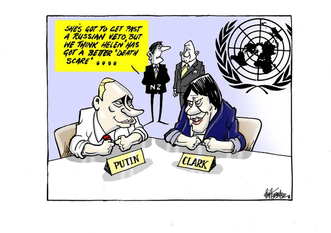 Russian support for Helen Clark's United Nations bid