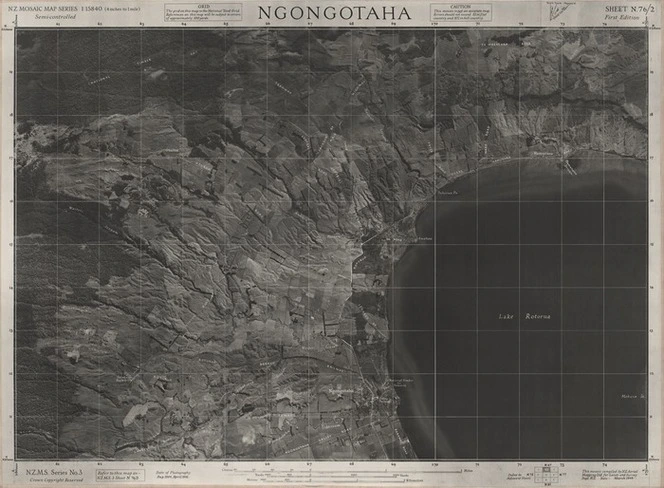 Ngongotaha / this mosaic compiled by N.Z. Aerial Mapping Ltd. for Lands and Survey Dept., N.Z.