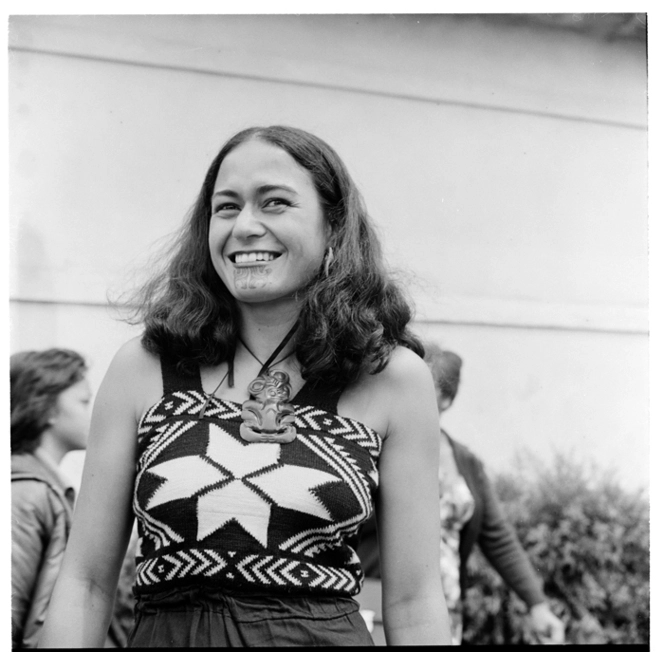 Views of Māori at an unidentified event near the Dowse Art Gallery and Lower Hutt Horticultural Hall