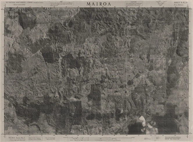 Mairoa / this mosaic compiled by N.Z. Aerial Mapping Ltd. for Lands and Survey Dept., N.Z.