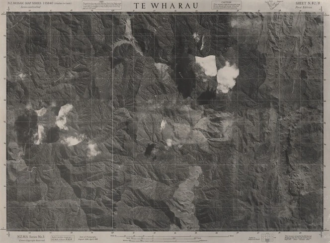 Te Wharau / this mosaic compiled by N.Z. Aerial Mapping Ltd. for Lands and Survey Dept., N.Z.