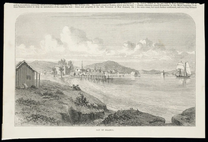 [Walsh, Philip] 1843-1914 :Bay of Islands. [Illustrated London news, 1869]